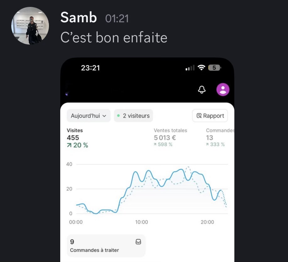 5,013€ en 1 jour — Alexis