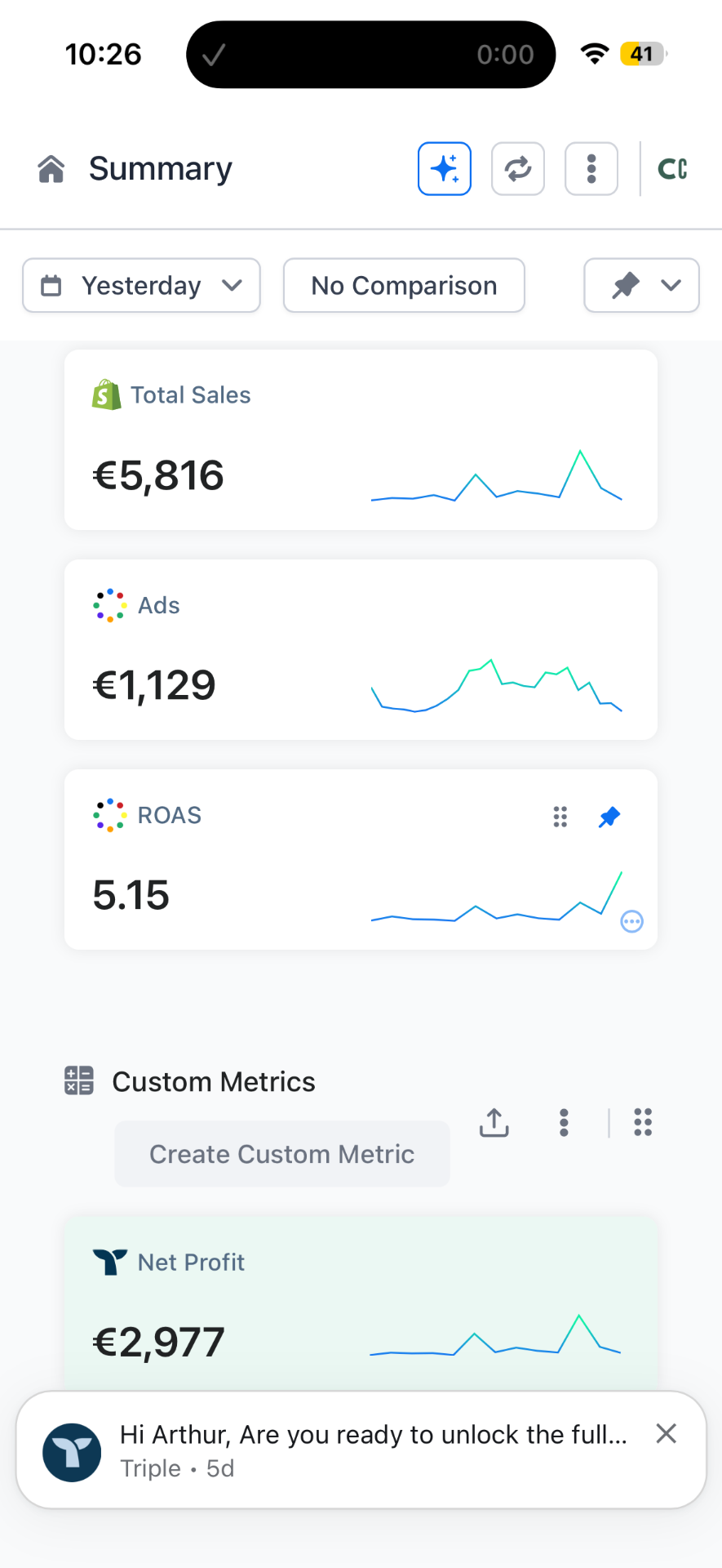 Dashboard Arthur 26